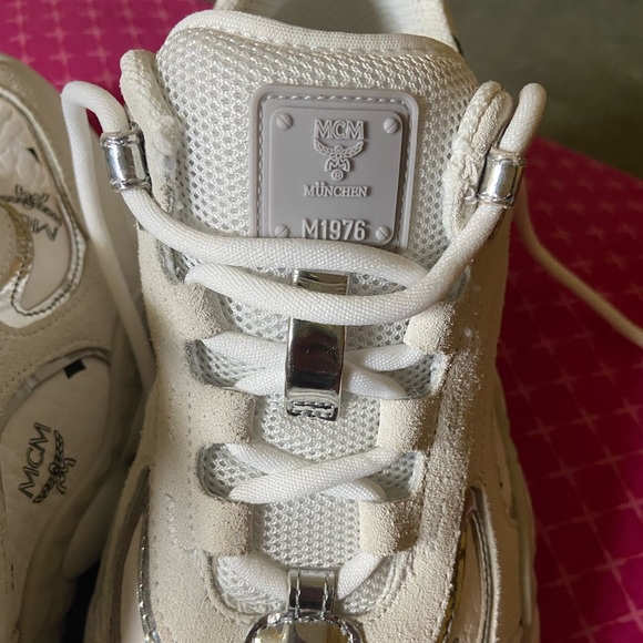 Authentic MCM Himmel Chunky Sole logo designer sneaker//EUR size 39//US size 8 - Picture 7 of 11